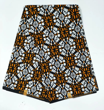 2025 Newest Ankara Real Wax Fabric Guaranteed Veritable African Wax Print Pagne Fabric 100% Cotton 6 Yards Ghana Style Dresses