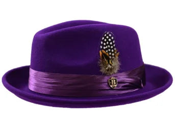 wool Derby Hat men hat male fedora with knot  felt hat for summer jazz disco hat for men black fedora hat small brim hat