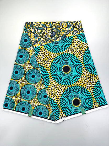 Dutch Ankara Wax Print Fabric High Quality Wax African Hollandais Fabric 100% Cotton Soft African Veritable Real Wax for Dress