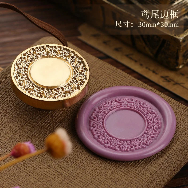 Photo Frame Series Sealing Wax Stamp Head Fire Paint Seal Wax Stamp Heads For DIY Scrapbooking Envelope Wedding Party Invitation