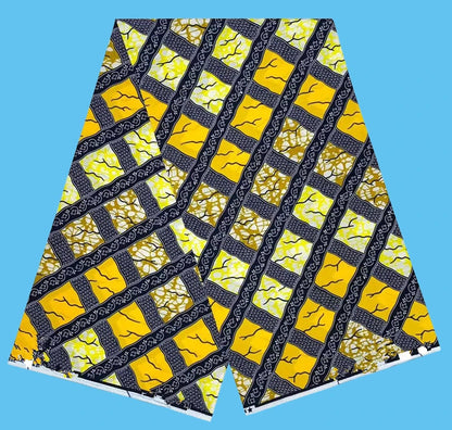 Ankara Fabric African Real Wax Print Cotton 100% New Design 2024 Tissus Wax Africain Patchwork Fabric For Dress 6yard Sales Soft
