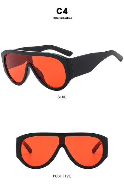 New Women's Men's Big Frame Sunglasses Fashion Retro Trend Sun Glasses Travel Street Photo Holiday Party Beach Eyewear