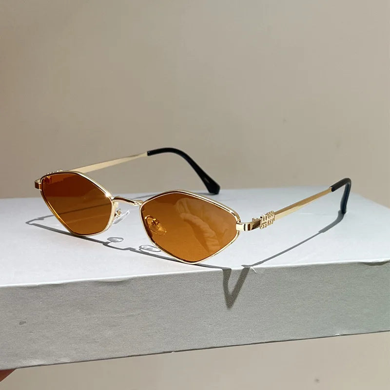 QVQV Fashion Diamond Shaped Cat Eyes Sunglasses Women Trendy Driving Sun Glasses 2026 New Luxury Brand Eyeglasses Outdoor