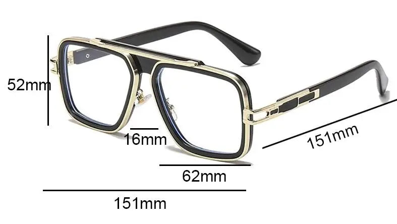 Transparent HD Anti Blue Light Reading Glasses Luxury Brand Punk Square Eyeglasses Women Men Reader Farsighted Eyewear Okulary