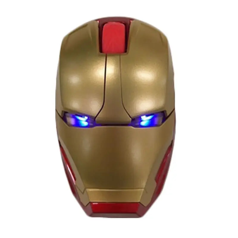 Cool Wireless Iron Man Mouse Mice Ergonomic 2.4g Portable Mobile Computer Click Optical Usb Receiver For Pc Laptop Mac Book Toys