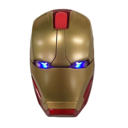 Cool Wireless Iron Man Mouse Mice Ergonomic 2.4g Portable Mobile Computer Click Optical Usb Receiver For Pc Laptop Mac Book Toys