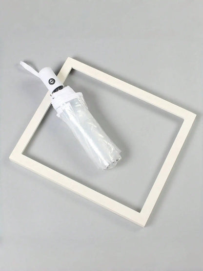 1PC Transparent Automatic Folding Umbrella | 8-rib Wind-Resistant Design | Essential for Commuters and Travelers