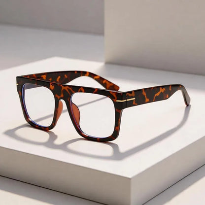 Large Square Anti Blue Light Reading Glasses Men Women Classic Designer Clear Presbyopic Eyewear Prescription Optical Glasses