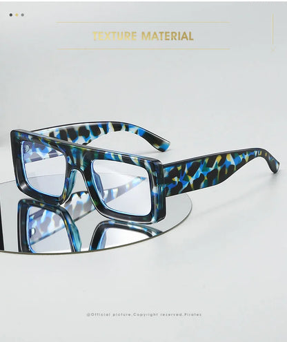 Anti Blue Light Square Thick Frames Reading Glasses Men Women Finished Presbyopic Eyewear Clear Len Prescription Optical Glasses