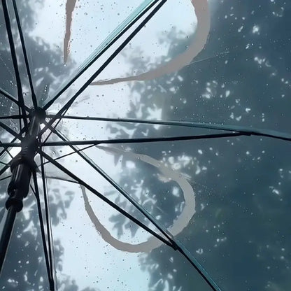 2024 New Auatic Long Handle Thiened Windproof Transparent Umbrella Dry Sea Moon Jellyfi Design Fre And Clean Sle