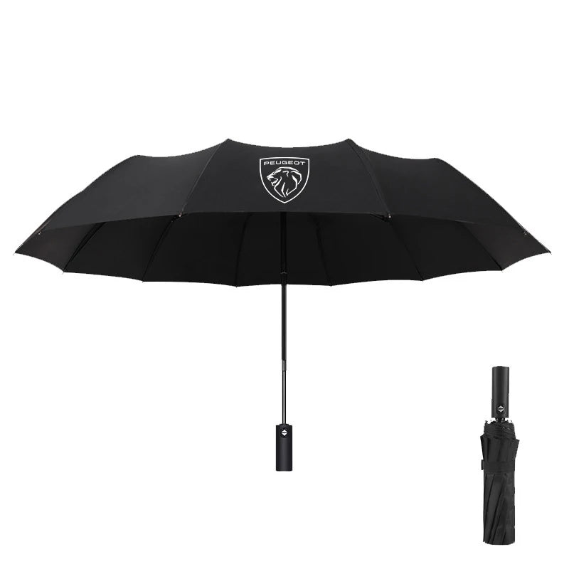 For Peugeot 206 5008 207 208 301 308 407 408 508 2008 3008 4008 GT RCZ GTLine Car Automatic Folding Windproof Sunshade Umbrella