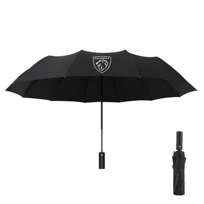 For Peugeot 206 5008 207 208 301 308 407 408 508 2008 3008 4008 GT RCZ GTLine Car Automatic Folding Windproof Sunshade Umbrella