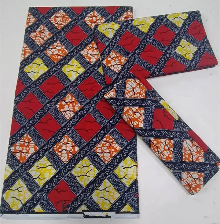 Grand Super Original African Wax Fabric High Quality Nigerian Print Ankara Fabric For Sewing 6 Yard Women Dress 100% Cotton