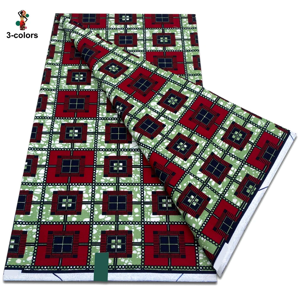 New Arrival High Quality Original 100% Cotton Wax Print Guaranteed Veritable Ankara African Real Wax Fabric Soft Pagne for Dress