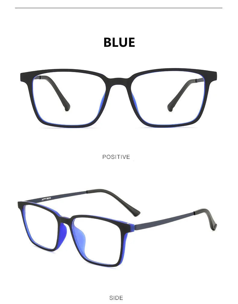 Ultralight Pure Titanium Photochromic Reading Glasses for Men Anti Blue Light Presbyopia Eyeglasses Resin Lens+0.5 0.75 1.75 2.5
