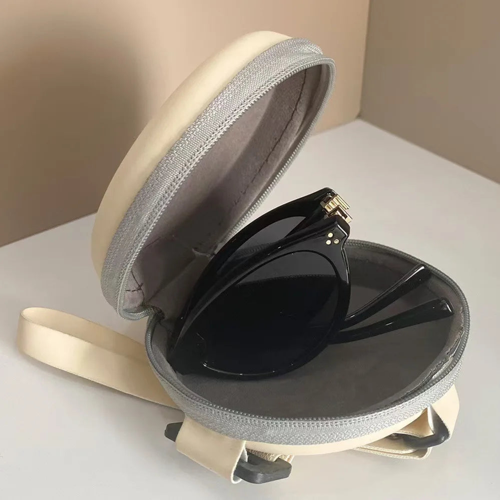 Retro Cat-Eye Foldable Sunglasses Portable Mini Pocket Shades with Case UV400 Protection Vintage Narrow Frame Sun Glasses