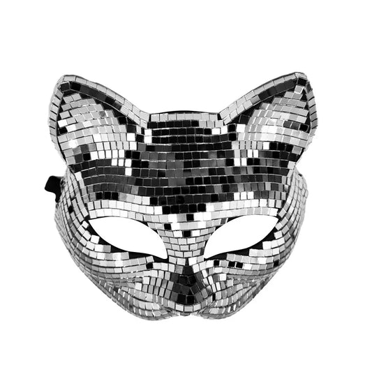 2025 New Disco Ball Glitter Face Mask Cosplay Shining Queen Halloween Party Costumes Accessories Men Fashion Masks