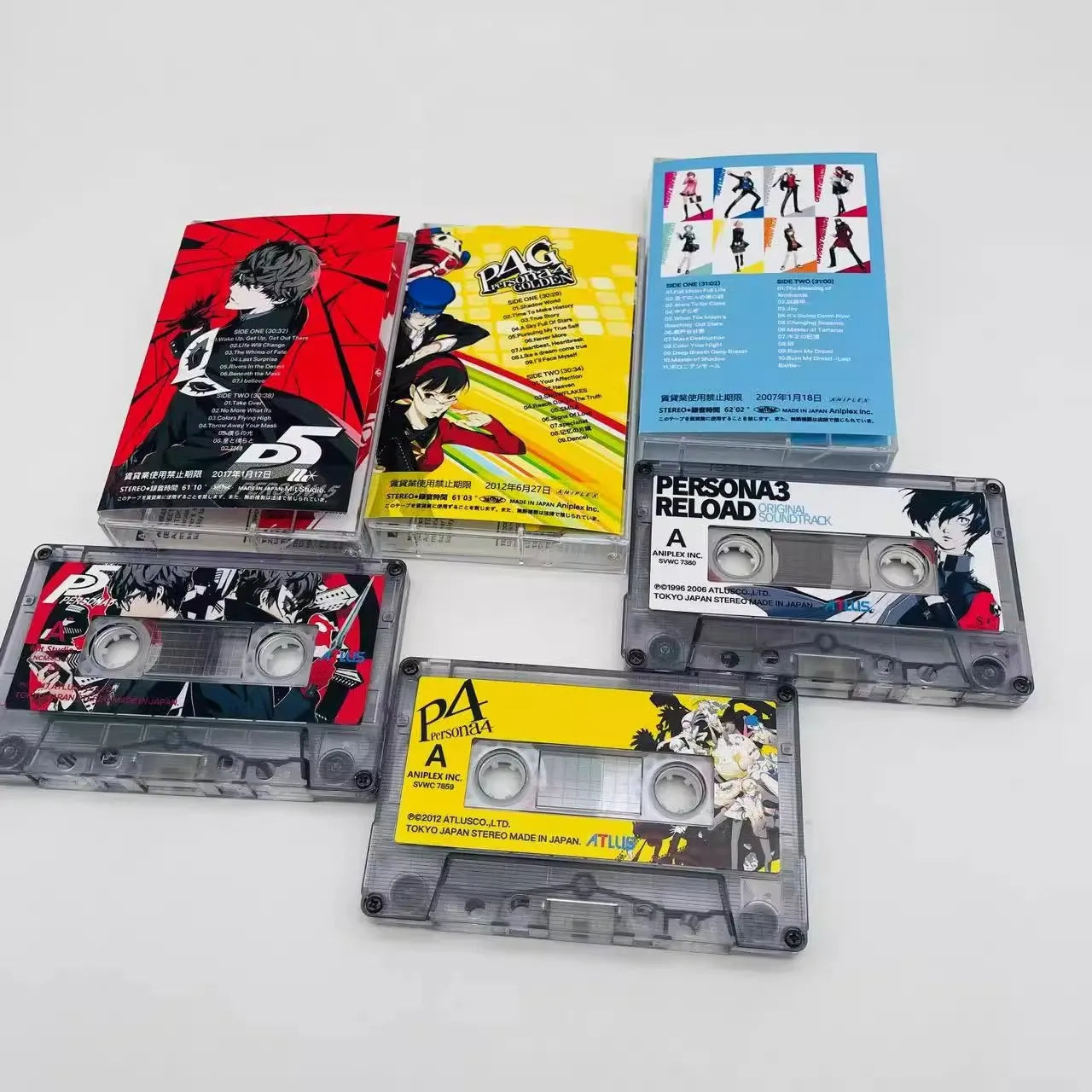 Game PERSONA Shoji Meguro Music Tape Greatest Hits OST Album 3pcs Cassettes Cosplay Walkman Recorder Soundtracks Box Party Music