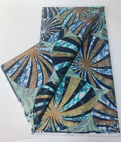 Grand Super 100% Cotton African Wax Fabric High Quality Wax Print Ankara Fabric For Sewing 6yards Women Fabric